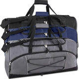 60 Liter, 26 Inch Duffle Bag – Heavy Duty Extra Large Sports Gym Equipment Travel Duffel Bag for Men and Women (Black)