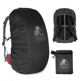 Unigear Backpack Rain Cover Waterproof Rating 5000mm Ultraportable and Durable with 2 Anti-Slip Buckle Strap, Integrated Carry Pouch Design (Black, Large for 40L-50L Backpack)