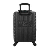 Bioworld Marvel Spider-Man Spider Logo Black 22" 4-Wheel Rolling Luggage