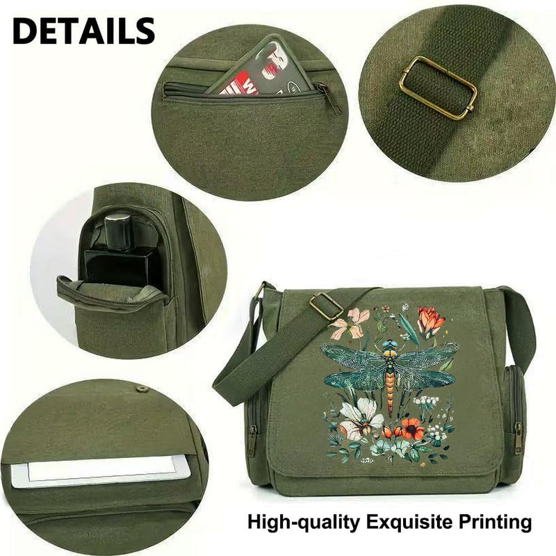 CHICGLOW Personalized Pattern Messenger Bag Cute Canvas Crossbody Bags Women/Men Shoulder Handbags Hobo Purses with Pockets