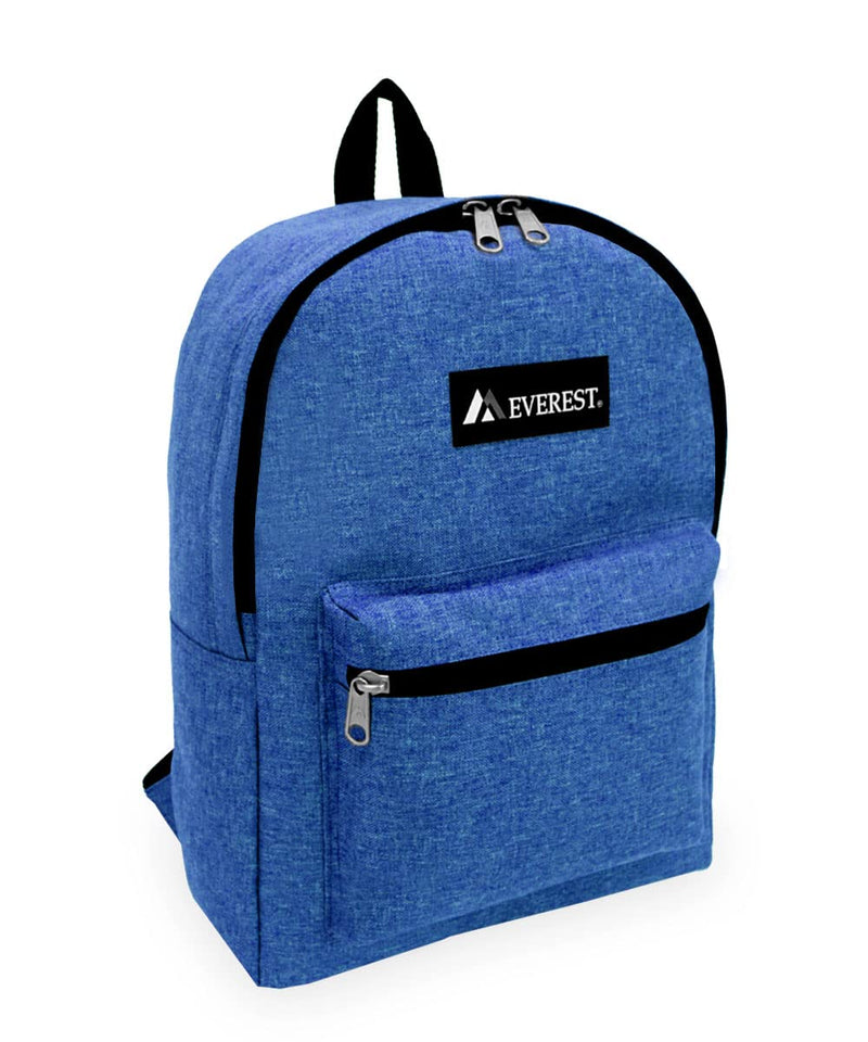 Everest 1045DM Denim Basic Backpack, Royal Blue, One Size