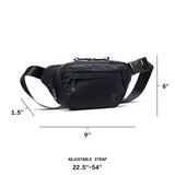 Chrome Industries Sabin Sling Bag for Men and Women – Large Main Compartment, Lightweight Recycled Materials – 3L, Black