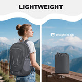 MIYCOO Backpack - Ultra Lightweight Packable Backpack for Travel Camping, Hiking Back Pack Waterproof Foldable Daypack for Men Women Grey