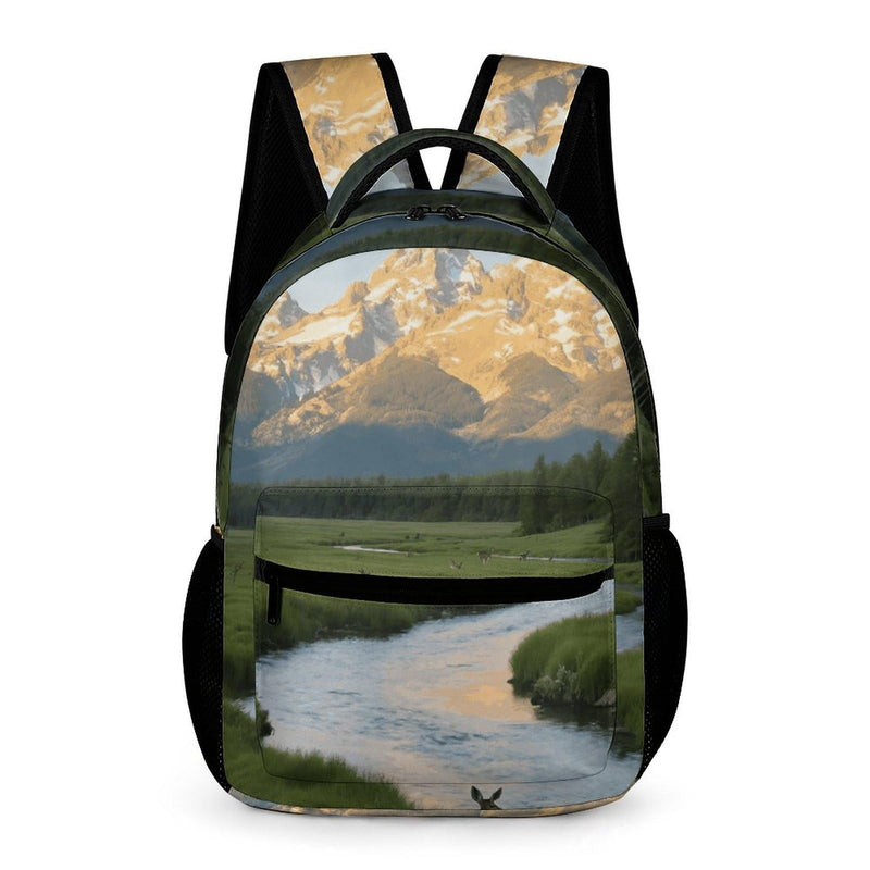 STVNKML Teton Peaks Backpack 16in Schoolbag Fashion Backpacks Travel Bookbags Bags Casual Day Pack