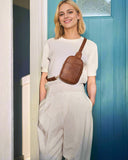 Telena Crossbody Bags for Women Leather Cross Body Sling Bag for Woman Travel Mocha Brown