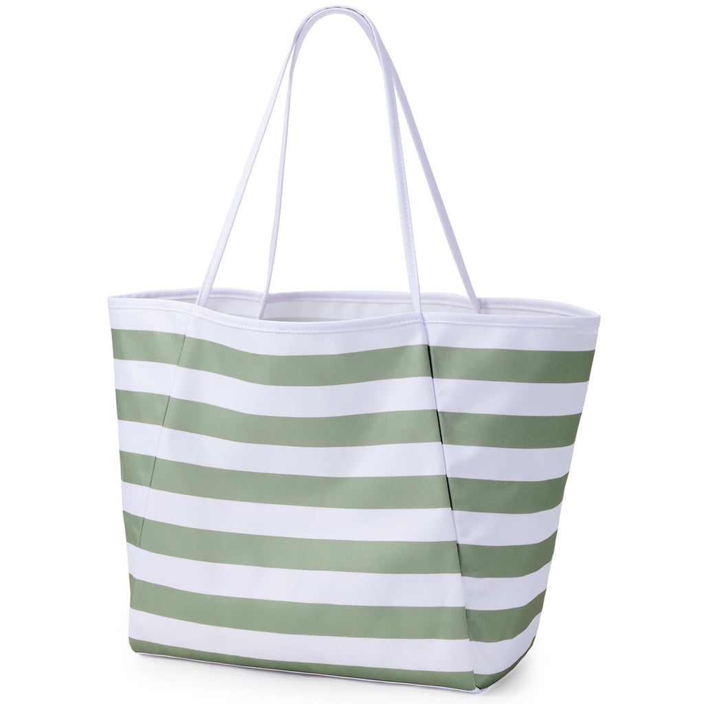 KALIDI Beach Tote Bag for Women Large Waterproof Sandproof Shoulder Handbag Packable Grocery Bag Casual Hobo Purse for Beach Picnic Vacation Essentials