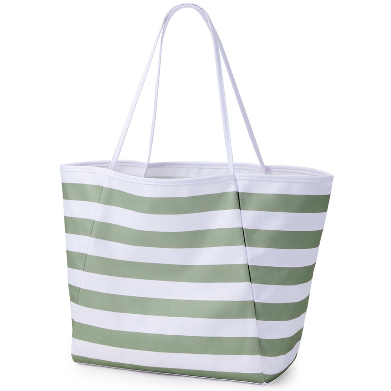 KALIDI Beach Tote Bag for Women Large Waterproof Sandproof Shoulder Handbag Packable Grocery Bag Casual Hobo Purse for Beach Picnic Vacation Essentials