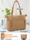 MOMINSIDE Neoprene Diaper Bag Tote, Diaper Bag Backpack pañaleras para bebe,14 Pockets Large Capacity Diaper Bags, Convertible Diaper Tote, Brown