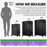 Skyway Nimbus 4.0 Expandable, Durable Hardside, 4 Wheel Spinner, Lightweight Suitcase, Unisex, Stylish, Black, Carry-On 20-Inch