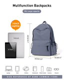 BJLFS School Bag Backpack for Women Kids Teens Girls, Small Bookbag College Student Backpack for School Men Boys, Mochilas Escolares para Casual Daypack Mini Book Bag Blue ﻿