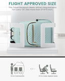 LOVEVOOK Laptop Backpack Purse for Women, Work Travel Computer Bags, College School Backpack for Student Girl, Quilted Casual Daypack with USB Port, Fit 15.6 Inch Laptop, Mint Green