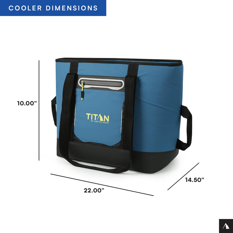 Titan by Arctic Zone Deep Freeze 30 Can Insulated Tote, Marine Blue