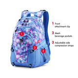 High Sierra Loop Backpack, Travel, or Work Bookbag with tablet sleeve, One Size, Shine Blue/Lapis
