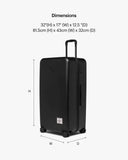 Herschel Supply Co. Unisex Heritage Hardshell Luggage, Black, Large - 32 Inch