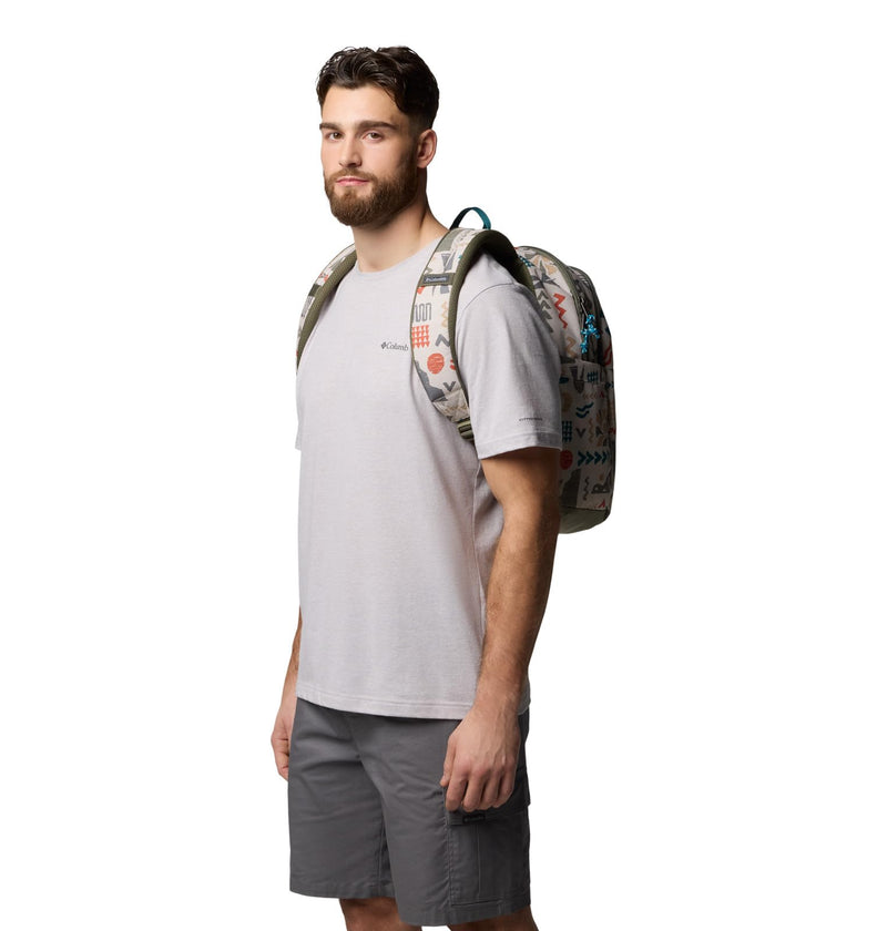Columbia Unisex Buxton 26L Printed Backpack, Dark Stone Outerbounds, One Size