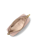 Michael Kors Jet Set Dome Crossbody With Card Case, Gold-Tone Hardware/MK Embossed Glitter/Ballet