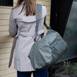 Peak Design Travel Duffel 35L, Sage, Extra-Wide Single Zip Access, Weatherproof Shell, 4 External Pockets, Fits Packing Cubes & Camera Cubes, Ideal for Weekend Trips, Versatile Duffel Bag for Travel