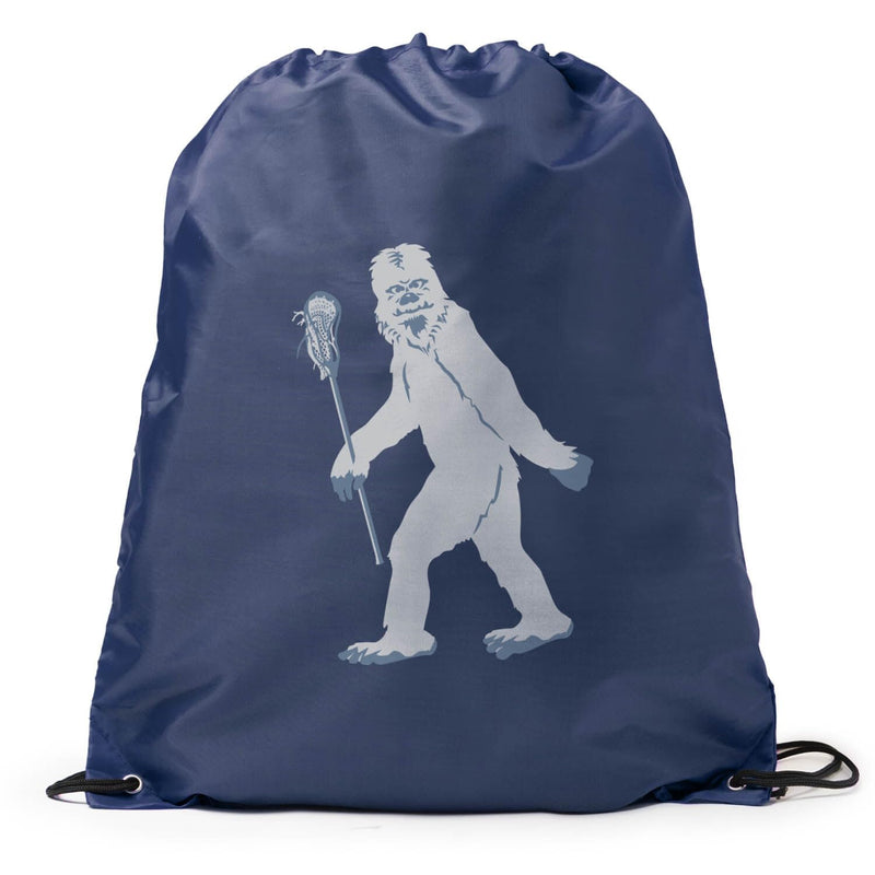 ChalkTalkSPORTS Guys Lacrosse Sport Pack Drawstring Bag | Yeti Laxer | Navy