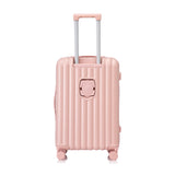 Campfun Luggage Sets 3 Piece, Carry On Luggage Set with Cup Holder and USB Port, Hardshell ABS Suitcase with TSA Lock Double Spinner Wheels Hook, Lightweight Suitcase 20/24/28in, Pink