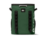 Quiksilver Zipperless Backpack Cooler 30L, Holds 36 Cans, 48 Hour Insulation, Leakproof & Waterproof Design, Heavy Duty TPU, IPX7, Padded Straps, Kangaroo Pockets, Bottle Opener (Trekking Green)