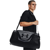 Under Armour Unisex-Adult Undeniable 5.0 Duffle, Pitch Gray Medium Heather (012)/Black, Medium