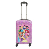 Fast Forward Disney Princess 20 inch luggage Hard-Sided Rolling Spinners Carry-On Tween Travel Trolley Suitcase for Kids With Wheels