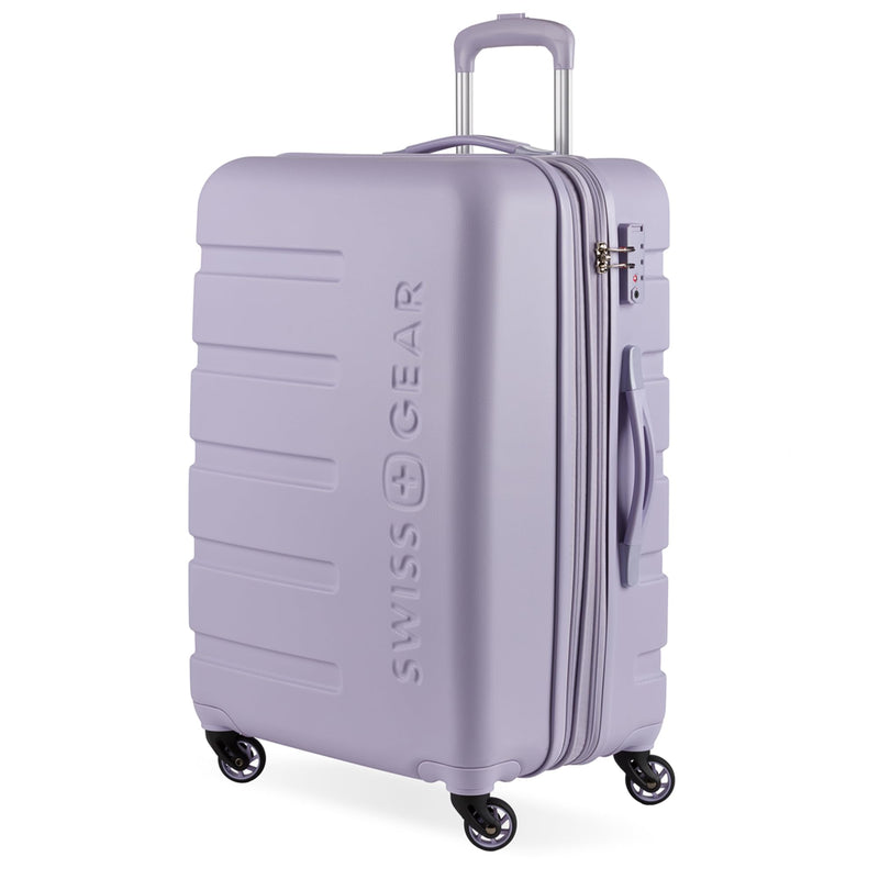 SwissGear 7366 Signature Hardside Expandable Luggage with Spinner Wheels, TSA Lock, Evening Haze, Checked-Medium 23-Inch