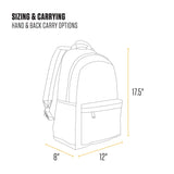 Carhartt 21L Classic Laptop Backpack, Water-Resistant Pack W/ 15" Laptop Sleeve and Organizational Compartments, PFAS Free, Carhartt Brown
