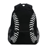 Miaoquhe Black Baseball Backpacks School Bookbag for Kids Sport Softball Backpacks Laptop Shoulder Bag for Women Girls Men Boys School Casual Daypack for Travel Hiking Camping