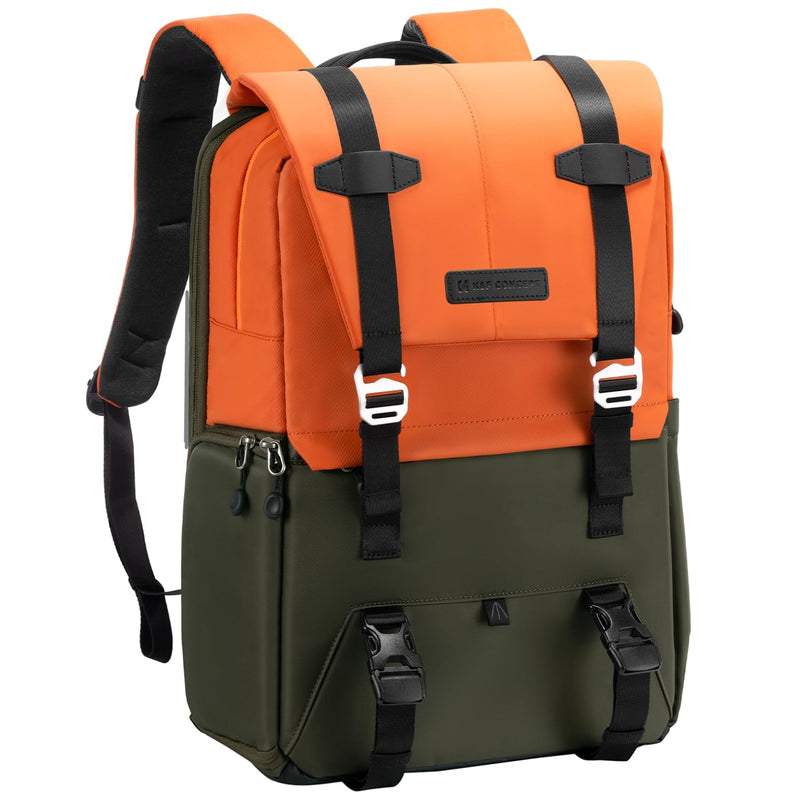 K&F CONCEPT Camera Backpack, Camera Bags for Photographers Large Capacity Camera Case with Raincover,15-15.6 Inch Laptop Compartment Compatible for Canon/Nikon/Sony/DJI Mavic Drone(Backpack 20L)