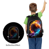 RTBBCKS School Backpack for Boys, Basketball Backpack for Boys School Bag Suitable for 6-18 Kid, for Children Teens Elementary Middle School Bookbag Travel Back.
