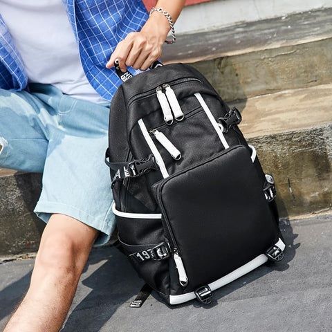 Txiujou Basketball Player 23 Student School Bag, Laptop Backpack, Ultra-Light Travel Bag, For Men And Women (Black3)