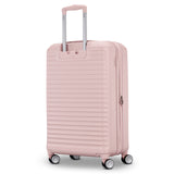 American Tourister Stratum 3.0 Medium 24-Inch Spinner, Airline Approved, Durable Hardside Luggage, Expands 1.5", RightHeight™ Adjustable Handle, Pink Blush