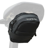 Topeak Elementa Seatbag XS – Compact Under-Saddle Bike Tool Bag in Black with Anti-Slip Fabric, Hook-and-Loop Mount & Durable 1000D Polyester – Discreet 0.2 L Storage for Tube & Levers