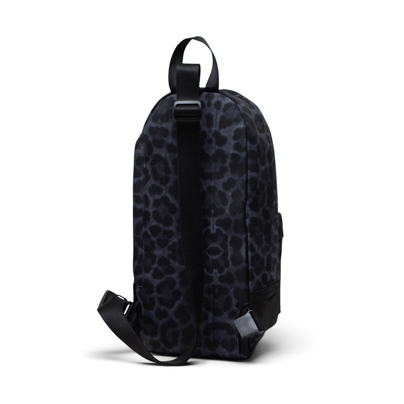 Herschel Heritage Shoulder Bag – 8L Crossbody Sling Backpack for Men & Women, Adjustable Strap, Daypack for Travel, Work & Everyday, Compact & Stylish, Digi Leopard Black