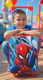 Fast Forward Spiderman Boys 16" Soft Luggage - Cute & Durable Carry-On Suitcase for Travel 16X12X5
