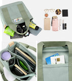 Small Tote Bag with Zipper Tote Bag for Women Canvas Crossbody Bag Shoulder Bag Satchel Hobo Bag Messenger Bag 2025