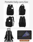 VANKANY Laptop Backpack Women, School Backpack for Teen Girls Middle High School College Students, Teacher Work Bag Nursing Bookbag, Black