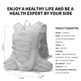 IX INOXTO Running Hydration Vest for Men & Women - 3L Water Backpack for Trail Running, Marathon, Race & Hiking (Grey)