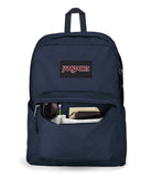 JanSport SuperBreak Plus Backpack with Padded 15-inch Laptop Sleeve and Integrated Bottle Pocket - Spacious and Durable Daypack for Work and Travel - Navy