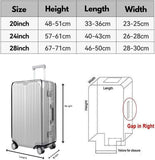 T Tersely 3 Pieces Luggage Cover Protectors, for 20 24 28 inch luggage Clear PVC Suitcase Cover Set,Waterproof Suitcase Protective Covers for Tsa Approved for Travel