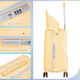 smilesun 20" Carry On Luggage with Seat For Kids & Adults，Hardside Ride On Suitcase with 360°Spinner and TSA Lock For Travel (Yellow, 20")