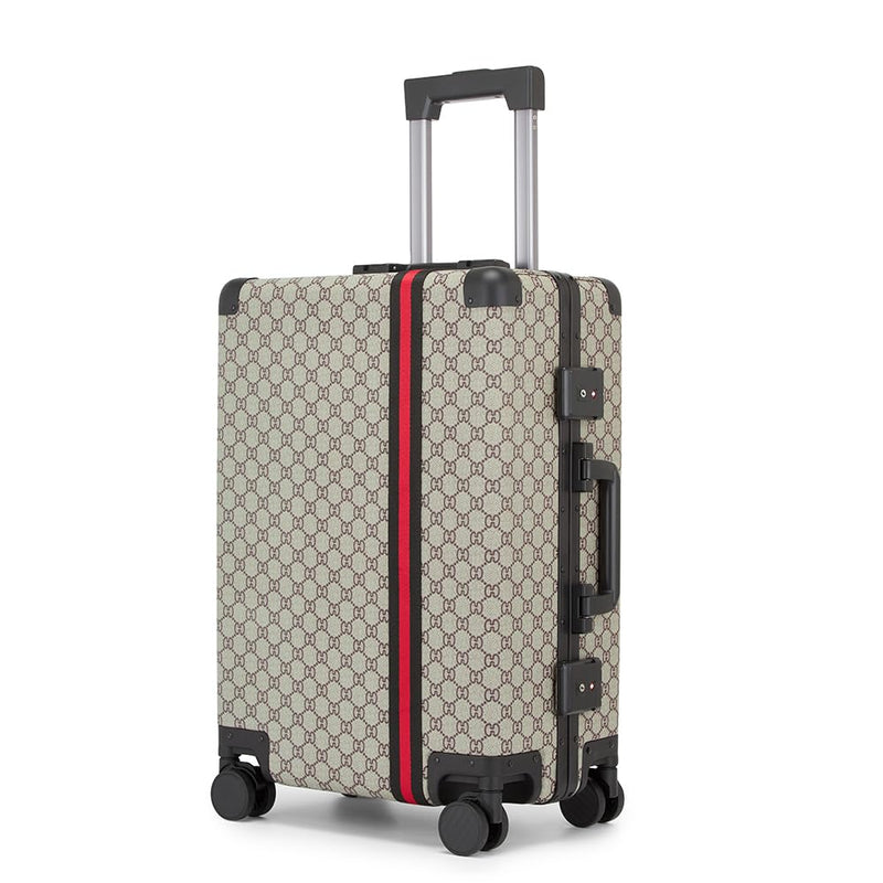 VH&GRED Fashionable & Durable Leather Suitcase - Lightweight Large Travel Luggage for Women with 4 Spinner Wheels, TSA Lock, Water-Resistant Elegant Design