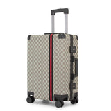 VH&GRED Fashionable & Durable Leather Suitcase - Lightweight Large Travel Luggage for Women with 4 Spinner Wheels, TSA Lock, Water-Resistant Elegant Design