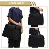 iFARADAY Carry on Duffle Bag for Travel - 16x7x12.5 Airline Approved Personal Item Travel Bag with Shoulder Strap for Men and Women (Black)