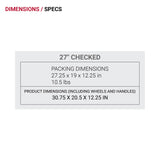 SwissGear 7366 Signature Hardside Expandable Luggage with Spinner Wheels, TSA Lock, Sand, Checked-Large 27-Inch