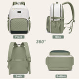 Laptop Backpack for Women Bookbag: 15.6 inch Work School Backpacks with Pouch Pocket for Large Capacity Cup & USB Charger College Book Bag Travel Business Nurse Teacher Bookbags Anti-theft Back Pack
