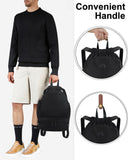 RHDZO Drawstring Backpack Gym Backpack with Shoe Compartment for Men Women String Sports Bag with Wet Pocket Cinch Swim Beach Bag, Black (Patent Pending)