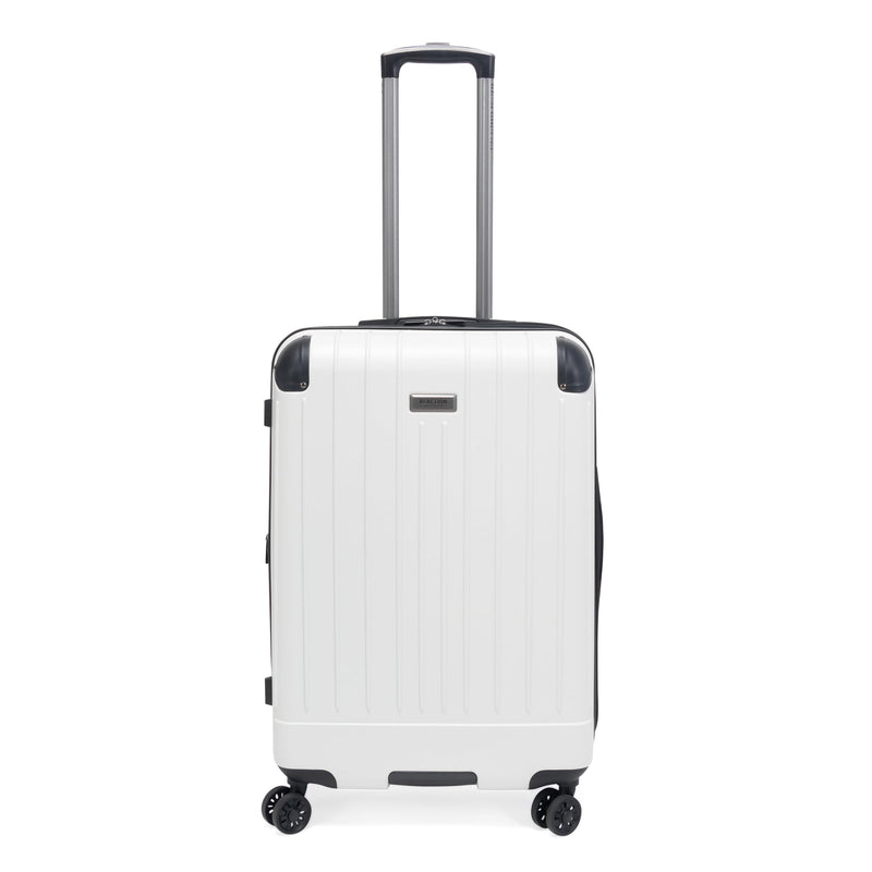 Kenneth Cole Reaction Flying Axis 24" Hardside Expandable 8-Wheel Spinner Check-Size Luggage, Coconut White