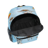 XDKDZIS Golden Planet Cartoon Astrona Ut Kids Backpack for Girls Preschool Elementary Kindergarten Boys School Bag